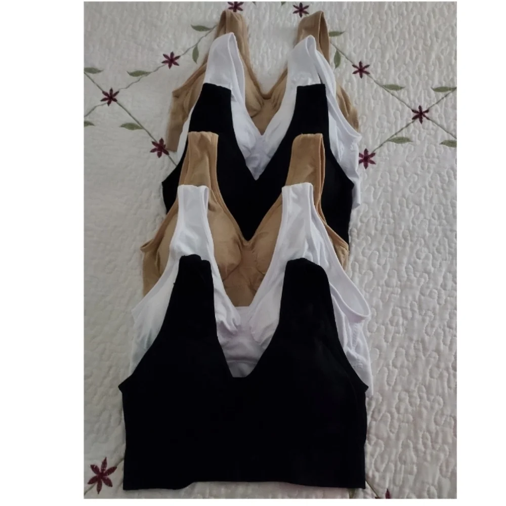 BIG PRICE DROP!!  QTY 6 - PULL-ON BRAS               (*PLEASE READ) - Picture 4 of 11